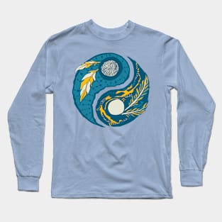 Retro Wave Yin Yang Long Sleeve T-Shirt